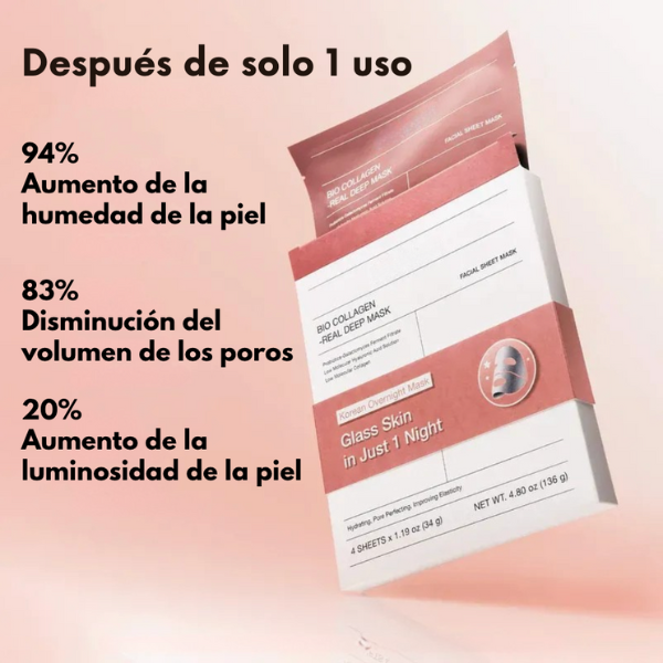 Bio Collagen Real Deep Mask - Despierta con el rostro fresco y luminos